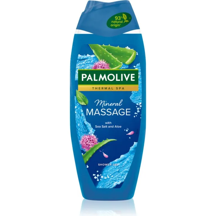 Palmolive Mineral Massage Duschgel, 500 ml, Unisex, feuchtigkeitsspendend und reinigend mit natürlicher Formel