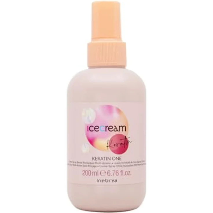 Inebrya Ice Cream Keratin One - Crema Spray Senza Risciacquo Multi-Azione 200ml – Bild 2