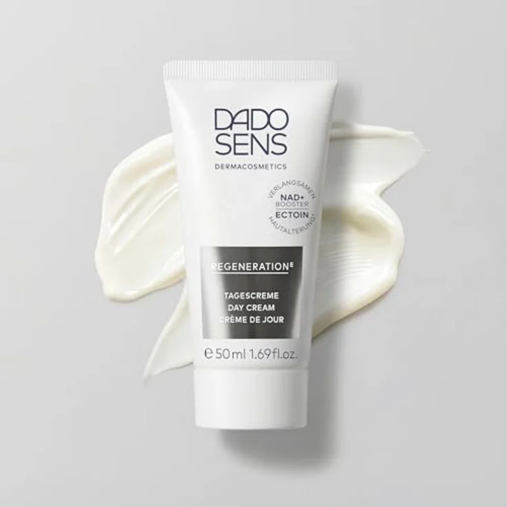DADO SENS REGENERATION E TAGESCREME (50 ml) - Regenerierende Anti-Aging Gesichtspflege für sensitive Haut, mit Ectoin und NAD+ Booster, feuchtigkeitsspendend, mildet Falten – Bild 2