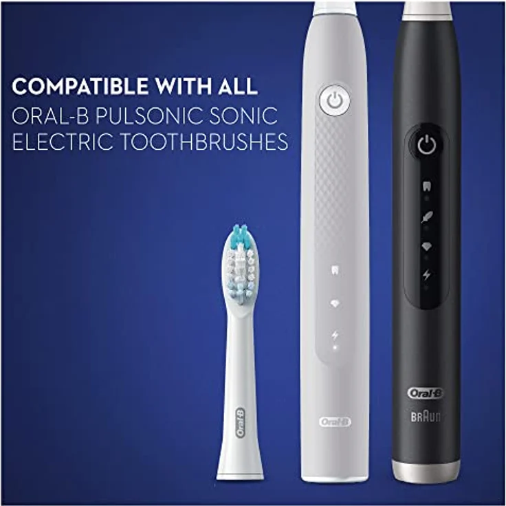 Oral-B Pulsonic Clean Aufsteckbürsten für Schallzahnbürsten, 4 Stück, effektive Plaqueentfernung, sanfte Reinigung – Bild 8