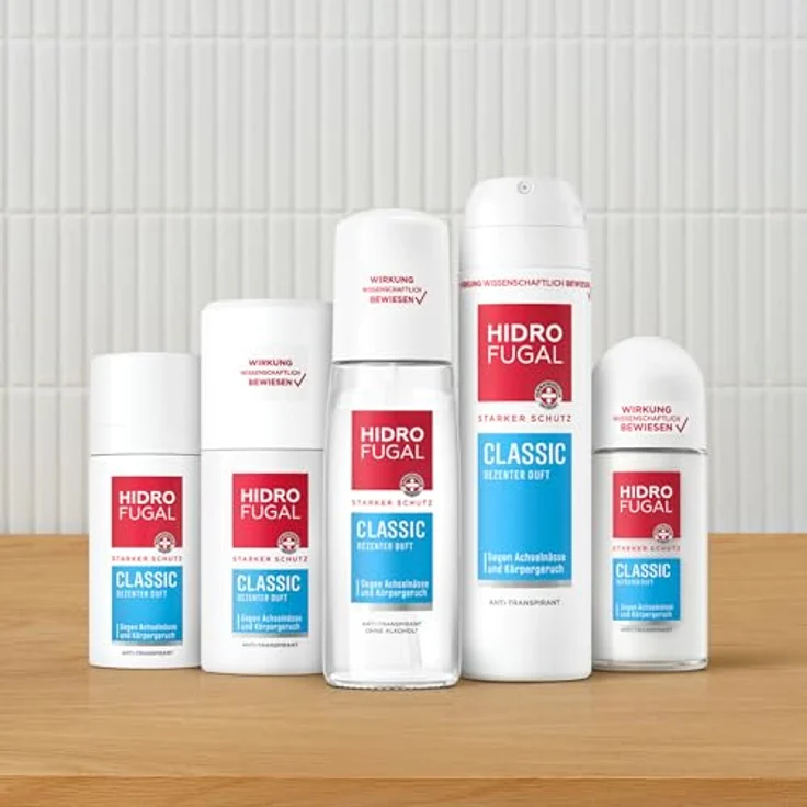 Hidrofugal CLASSIC Deo Spray, starkes Antitranspirant ohne Ethylalkohol, 150 ml, zuverlässiger Schutz gegen Achselnässe und Körpergeruch, dezenter Duft – Bild 3