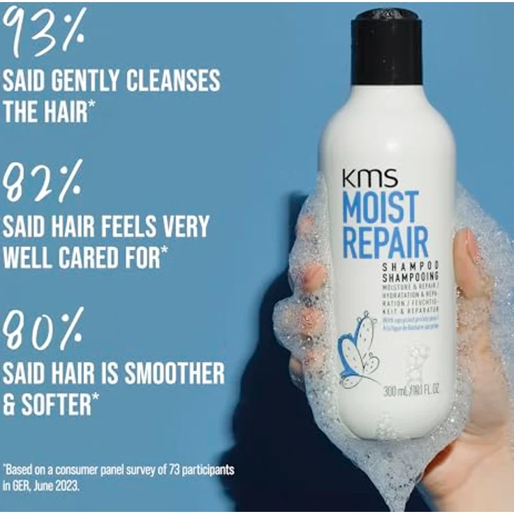 KMS MOISTREPAIR Shampoo 750ml für kraftloses, trockenes Haar, das zu Haarbruch und Spliss neigt. – Bild 3