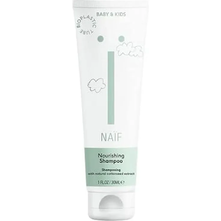 Naïf Baby & Kids Nourishing Shampoo, Pflegeshampoo für sensible Haut, 30ml