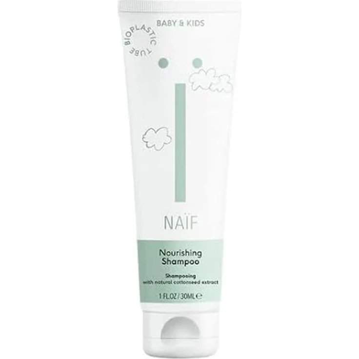 Naïf Baby & Kids Nourishing Shampoo, Pflegeshampoo für sensible Haut, 30ml