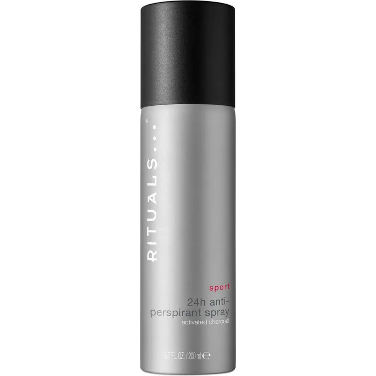 Rituals Sport 24H Anti-Perspirant Spray, mit Aktivkohle, 200 ml - effektiver Schutz gegen Schweiß und Körpergeruch, revitalisierende Dufttechnologie