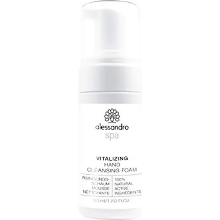 alessandro SPA ANTI-AGIN HANDREINIGUNGSSCHAUM - Selbstschäumender Vital-Schaum zur sanften Reinigung der Hände -Extra Pflege für reife und trockende Hände, 50ml – Bild 1