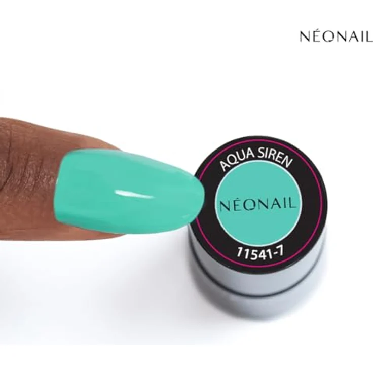 NÉONAIL UV Nagellack Aqua Siren, 7,2 ml mintgrün, stark pigmentiert, langanhaltend bis 21 Tage, aushärtbar in LED- oder UV-Lampe – Bild 3