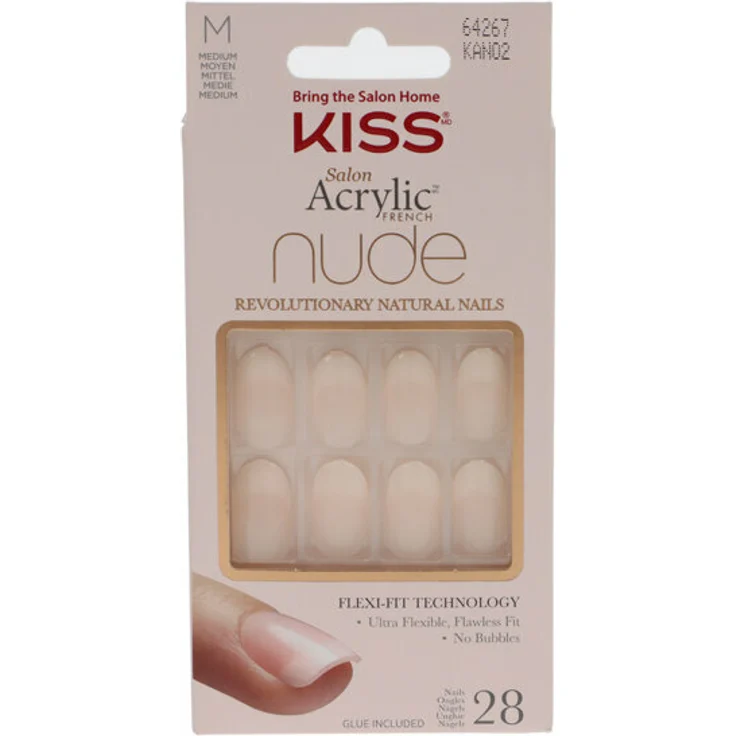 Salon Acryl Nude French Nails – Bild 1