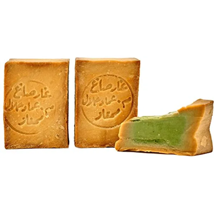 Carenesse Original "Aleppo" Seife 2 x 200 g, 80% Olivenöl, 20% Lorbeeröl, handgemachte Naturseife für Körper, Gesicht, Hände und Haare, pH-Wert 8-9, vegan, palmölfrei
