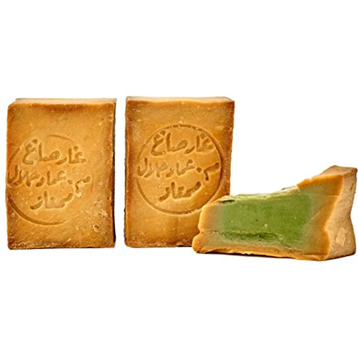 Carenesse Original "Aleppo" Seife 2 x 200 g, 80% Olivenöl, 20% Lorbeeröl, handgemachte Naturseife für Körper, Gesicht, Hände und Haare, pH-Wert 8-9, vegan, palmölfrei – Bild 1