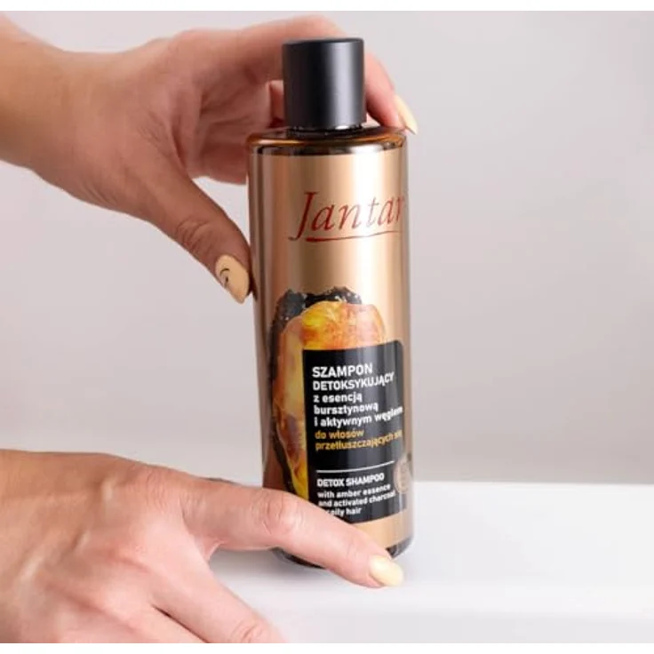 Farmona Jantar Shampoo, Haarshampoo mit Bernsteinessenz und Aktivkohle für fettiges Haar, 300 ml – Bild 5
