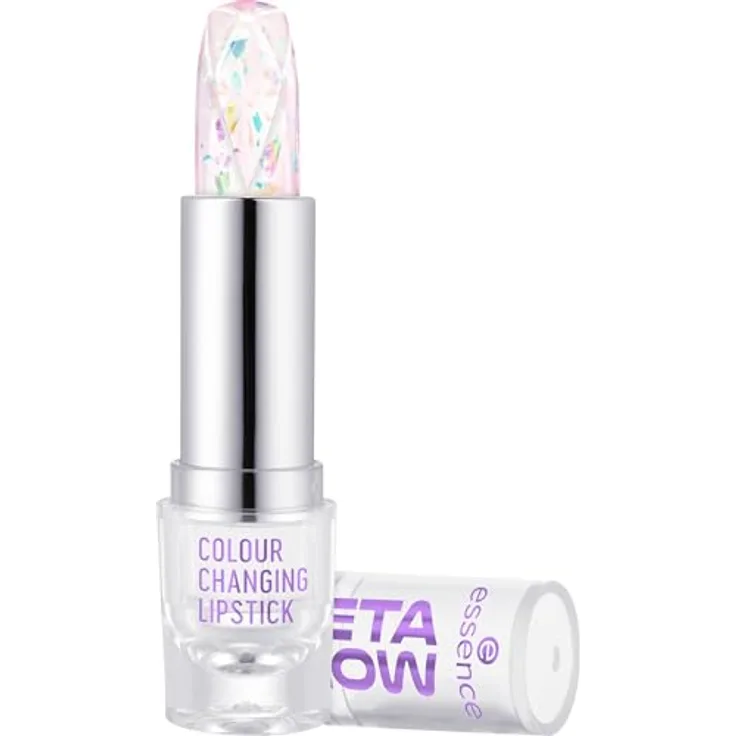 essence cosmetics META GLOW COLOUR CHANGING LIPSTICK, Transparent, farbanpassend, natürlich, transluzent, vegan, ölfrei, ohne Parabene, ohne Mikroplastikpartikel, 1er Pack (3.4g)
