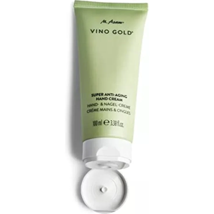 M Asam VINO GOLD Anti-Aging Nagel- & Handcreme (100 ml) – für seidig-zarte Hände, Cupuaçubutter & Traubenkernöl spenden intensive Feuchtigkeit, mit Biotin, Calcium & Panthenol, vegane Maniküre – Bild 2
