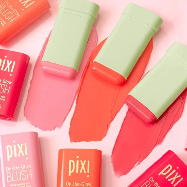 Pixi On-the-Glow Blush, getönter Balsam für Wangen & Lippen, JUICY, 19 g mit Ginseng & Aloe Vera – Bild 2