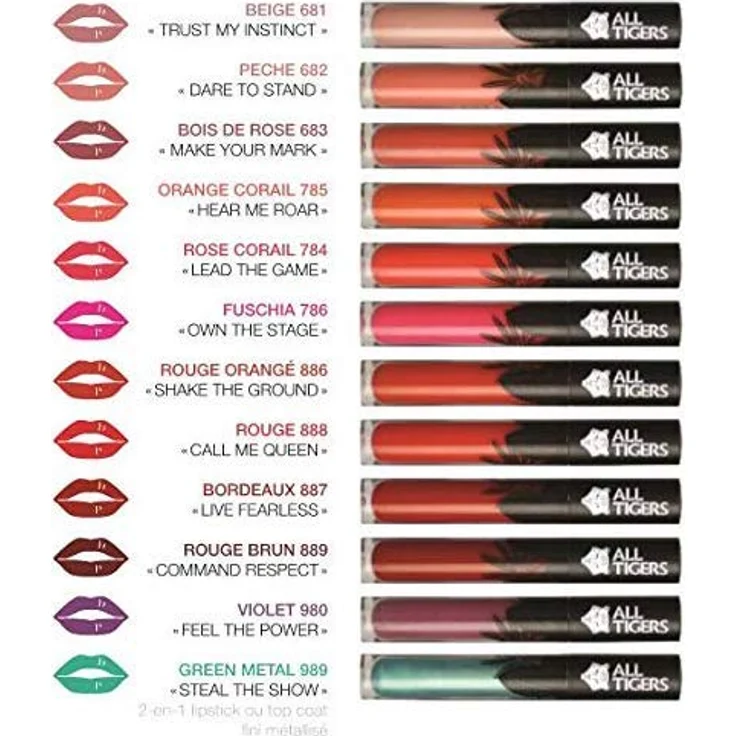 All Tigers Lippen Natural and Vegan Lipstick Lippenstift 784 Coral Pink 8 ml – Bild 8