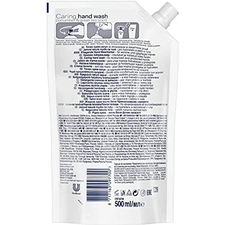 Dove Go Fresh Cucumber Flüssig-Handseife Nachfüllung 500 ml für Damen – Bild 2