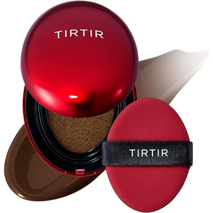 TIRTIR Mask Fit Red Cushion, langanhaltendes Make-up im Schwämmchen, Farbton 51N Fudge, 18 g – Bild 1
