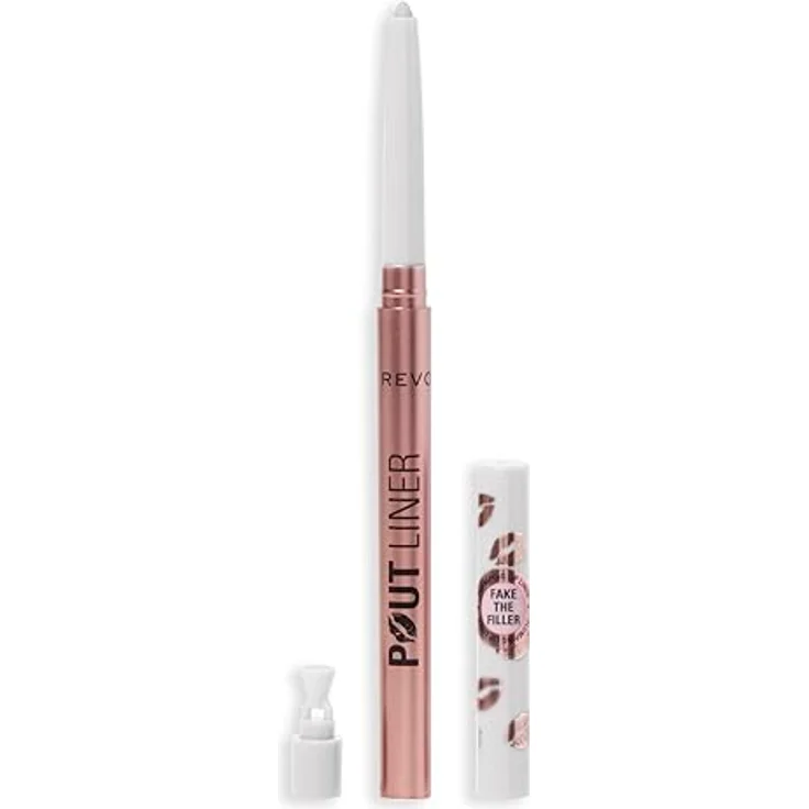 Makeup Revolution Pout Liner Lippenkonturenstift für mehr Volumen, Glaze Clear, 0.2 g, vegan mit langanhaltender cremiger Textur – Bild 1