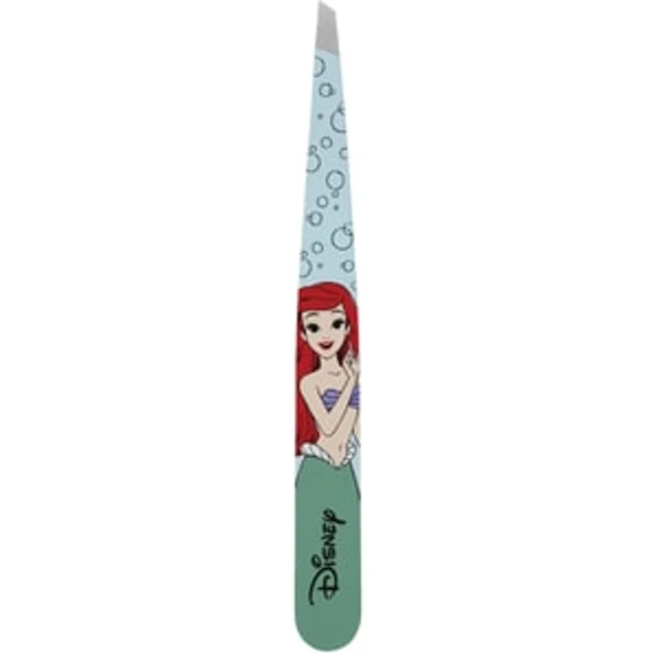 Tweezerman Disney's Ariel Slant Tweezer, präzise schräge Pinzette für perfekte Brauenformung, handgefeilte Spitzen