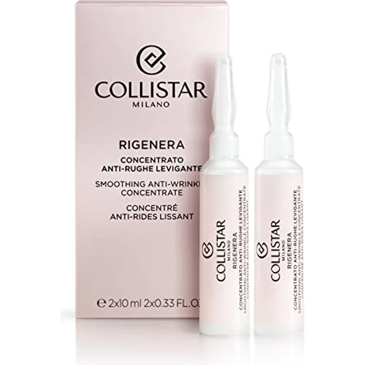 Collistar Rigenera Glättendes Anti-Falten-Konzentrat, Express-Anwendung für Gesicht und Hals, ohne Alkohol und Silikone, 2x10 ml – Bild 2