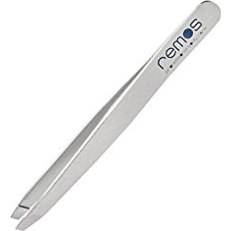 REMOS Profi Pinzette mit extra feinen Spitzen zum Zupfen der Augenbrauen, rostfreier Edelstahl, satin-finish mit Schutzetui – Bild 4