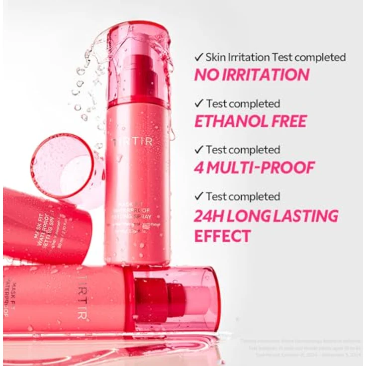 TIRTIR Mask Fit Waterproof Setting Spray, Wasserfester Make-up-Fixer für langanhaltend frischen Look – Bild 5