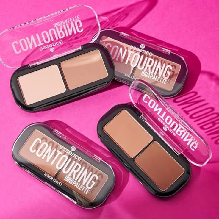 essence CONTOURING DUO PALETTE Konturier-Palette für die Wangen, Farbton 20 Darker Skin, 7 g, Rouge und Bronzer zur Gesichtsmodellierung – Bild 9
