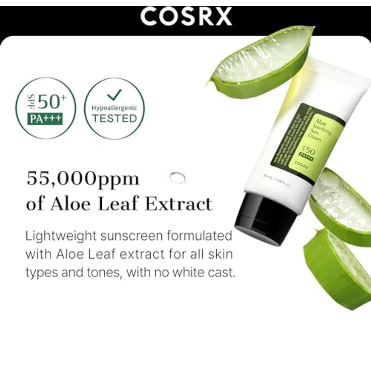 Cosrx Aloe Soothing Sonnencreme 50 ml – Bild 3