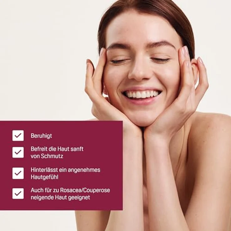 Physiogel Calming Relief Anti-Rötungen Mizellen Reinigungsschaum - Beruhigende Gesichtsreinigung für empfindliche Haut - mit AHA und Endothelyol - 150 ml – Bild 3