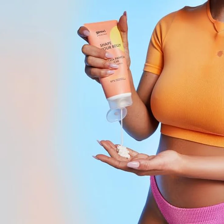 goovi Körperpflege Creme für Bauch und Hüften, straffende und remodellierende Lotion für Damen, 200 ml – Bild 3