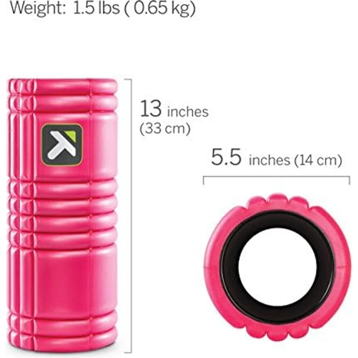 Trigger Point Grid Foam Roller, Massagegerät mit harten und weichen Rollen für effektive Core-Workouts – Bild 3