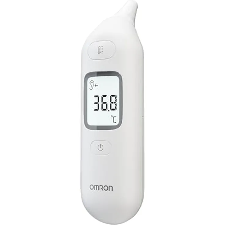 OMRON Gentle Temp 533, Infrarot Fieberthermometer Ohr, kontaktlos mit Speicherfunktion für schnelle und genaue Messungen, hygienisch und geräuschlos