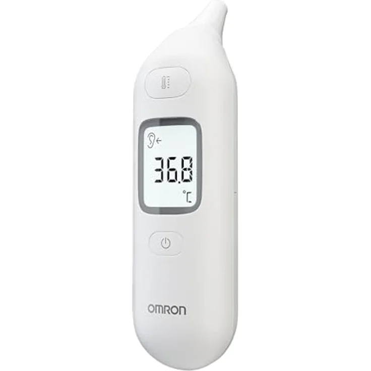 OMRON Gentle Temp 533, Infrarot Fieberthermometer Ohr, kontaktlos mit Speicherfunktion für schnelle und genaue Messungen, hygienisch und geräuschlos – Bild 1