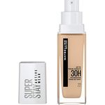Maybelline New York Wasserfestes Make up, Foundation mit hoher Deckkraft, Langanhaltendes Gesichts-Make-up, Super Stay Active Wear, Farbe: Nr. 22 Light Bisque (Hell), 1 x 30 ml