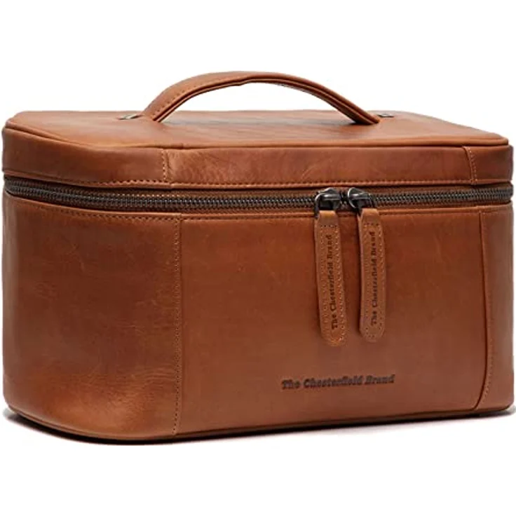 The Chesterfield Brand Limone - Kulturbeutel 29 cm Cognac, standfähig mit toller Öffnung – Bild 1