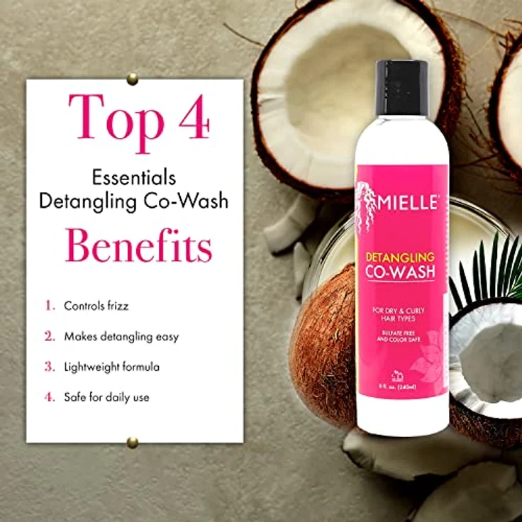 Mielle Organics Detangling Co-wash 240ml, sanfte Entwirrung für alle Haartypen – Bild 2