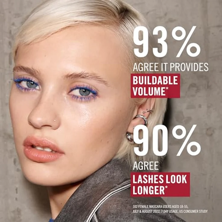 Rimmel London Kind & Free Mascara, 9,5 ml, 300% mehr Volumen mit pflanzlichen Inhaltsstoffen – Bild 5