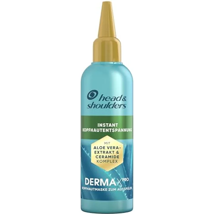 Head & Shoulders DermaXPro Kopfhautmaske Beruhigend mit Aloe, 145 ml, speichert bis zu 72h Feuchtigkeit, Anti-Schuppen Wirkung – Bild 1