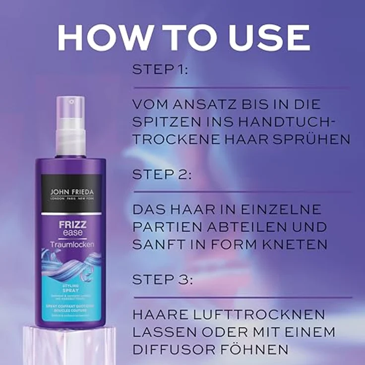 John Frieda Haarpflege Frizz Ease Traumlocken Tägliches Styling Spray 200 ml – Bild 5