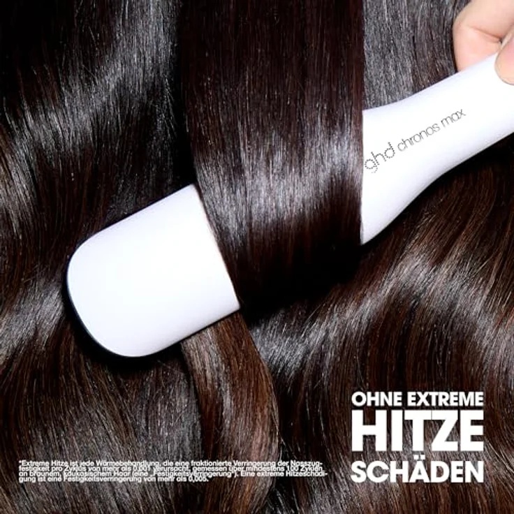 ghd Chronos Max Glätteisen – 185°C, Schnellaufheizfunktion, 30 Sek. Aufheizzeit, ideal für lange Haare - Weiß – Bild 6