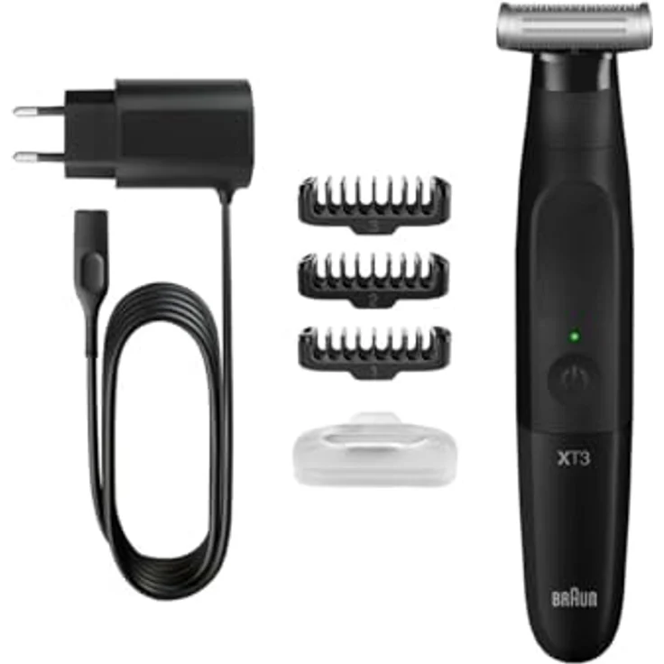 Braun Series X XT3100 Bartschneider, All-in-One Gerät mit 3 Kammaufsätzen und wasserdichtem Design, schwarz – Bild 2
