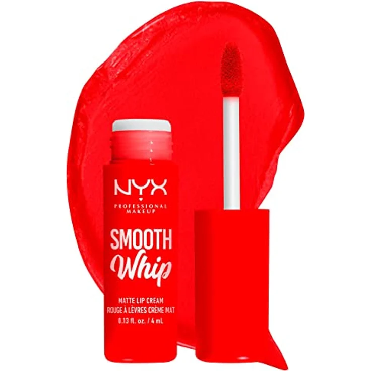 NYX Professional Makeup Smooth Whip Matte Lip Cream, Lippenstift mit hoher Pigmentierung, 4 ml, Farbe ICING – Bild 1