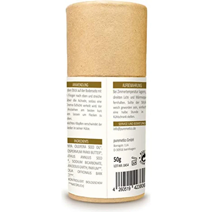 puremetics Deo-Stick Coconut-Cream, 50 ml, veganer Körperpflege-Deodorant mit exotischem Kokosduft, ohne Aluminium – Bild 2