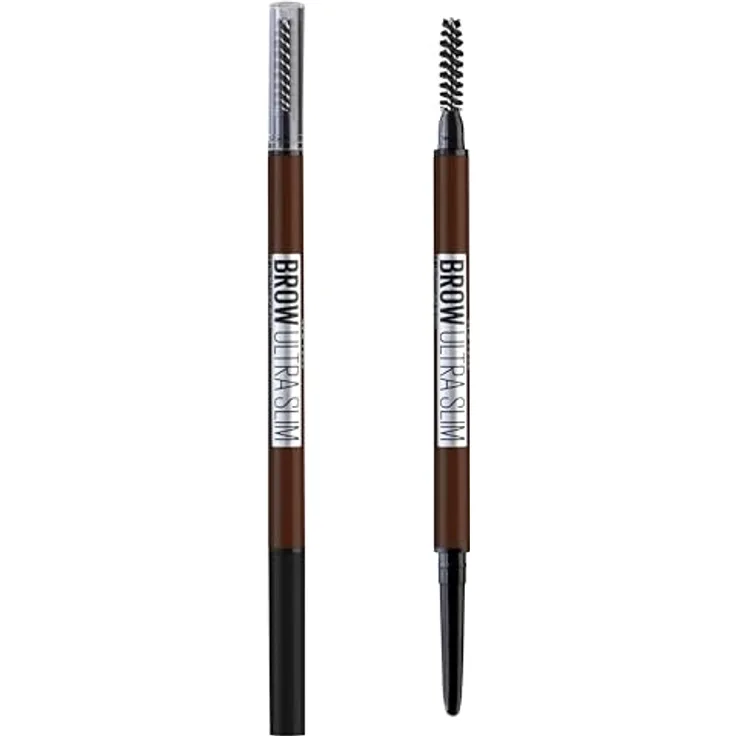 MAYBELLINE NEW YORK Express Brow automatischer Augenbrauenstift, Farbton Warm Brown, 9 g mit präziser Korrektur und praktischem Pinsel