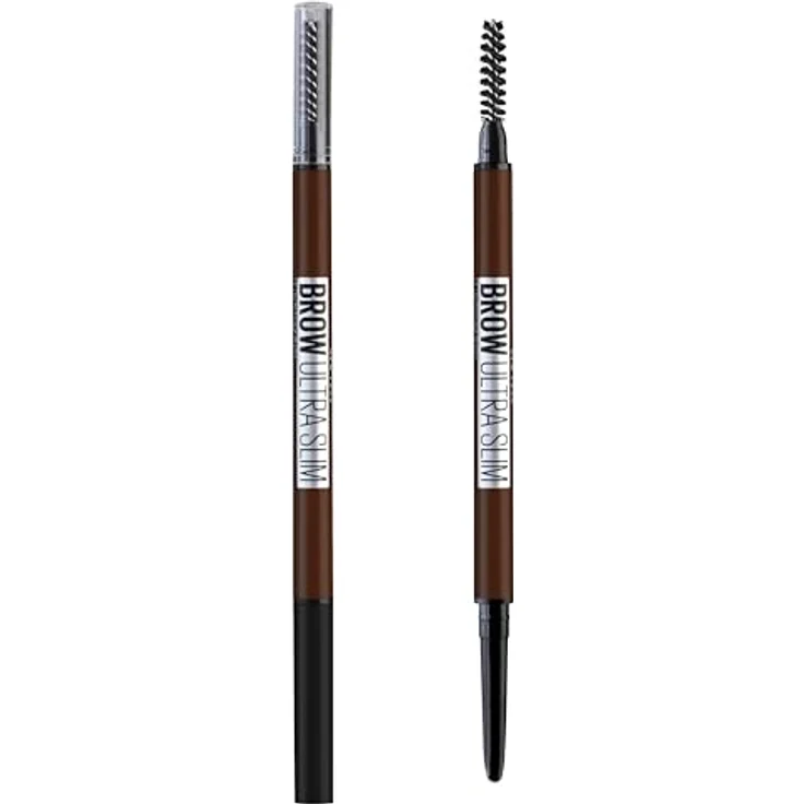 MAYBELLINE NEW YORK Express Brow automatischer Augenbrauenstift, Farbton Warm Brown, 9 g mit präziser Korrektur und praktischem Pinsel – Bild 1