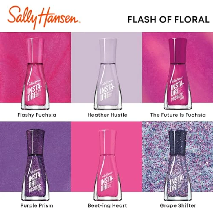 Sally Hansen Insta Dri, schnelltrocknender Nagellack in intensivem Farbton 281 Beet-ing Heart, 9,17 ml – Bild 8