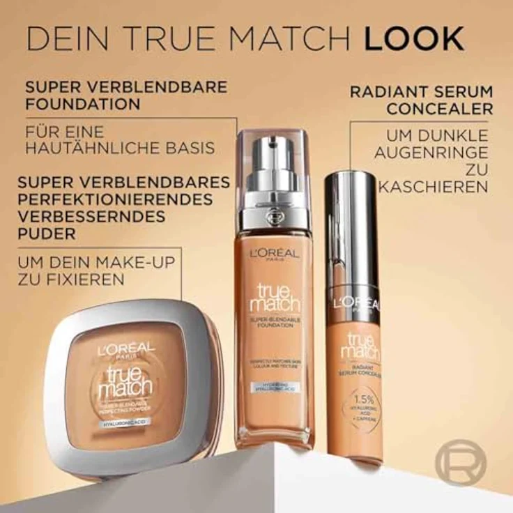 L'Oréal Paris True Match Milder Puder für natürlichen Look 9 g Farbton 2.N Vanilla – Bild 12