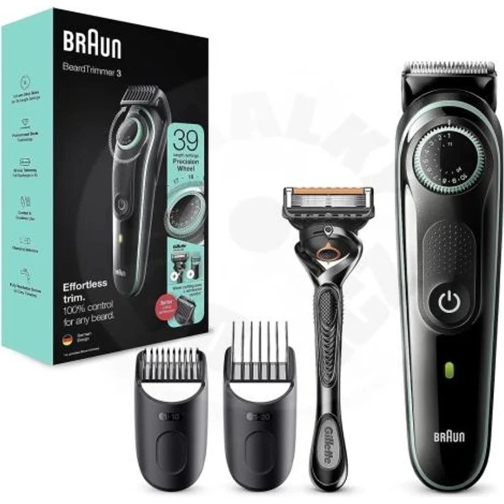 Braun BT 3341, Haarschneider mit 39 Längeneinstellungen, schwarz-grün