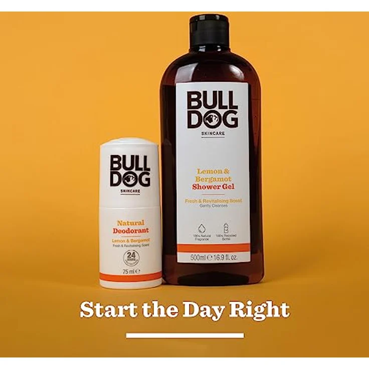 BULLDOG SKINCARE - Zitrone und Bergamotte Roll On Natural Deodorant für Männer, 75 ml, 24-Stunden-Geruchsschutz, veganes Produkt, kein Flecken – Bild 5