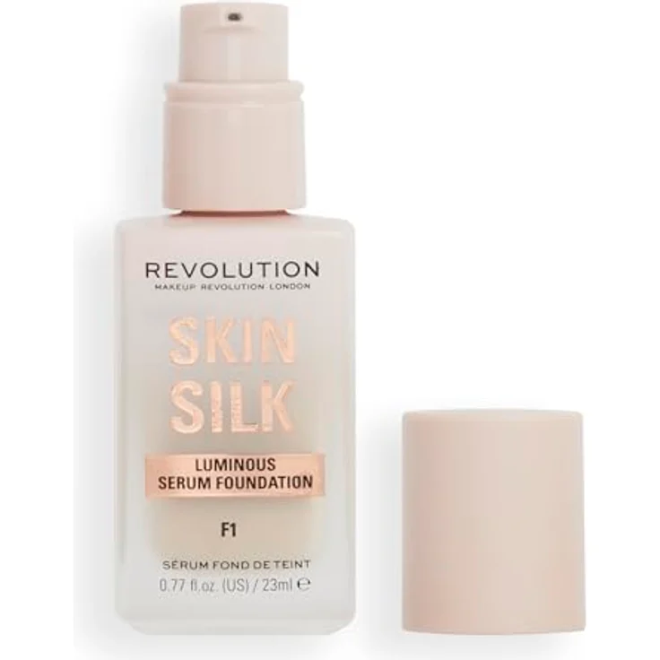 Revolution Skin Silk Luminous Serum Foundation, 23 ml, Hyaluron- und Peptidkomplex für strahlenden Teint – Bild 1